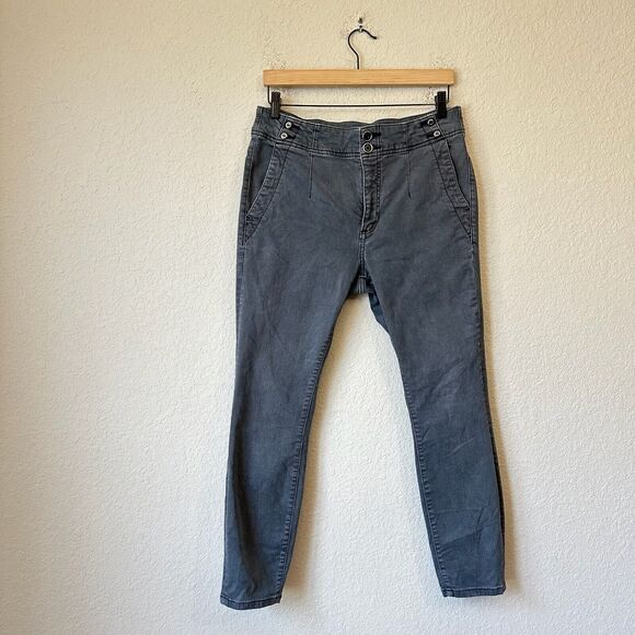 ANTHROPOLOGIE PILCRO High-Rise Darted Skinny Jeans in Washed Black - Picture 1 of 14